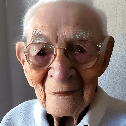 AI generated: 90 years old