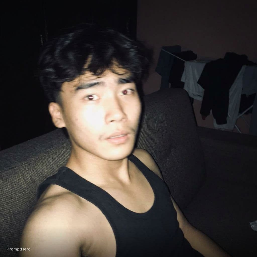 AI generated: Using the uploaded reference photo, create a standard iPhone selfie with flash. There's no clear sub...