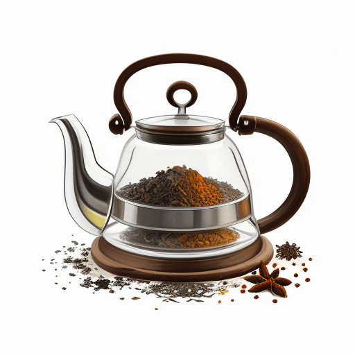 AI generated: watercolor tea kettle with a universe inside it clip art, universe, tea leaves, spices, tea kettle, ...