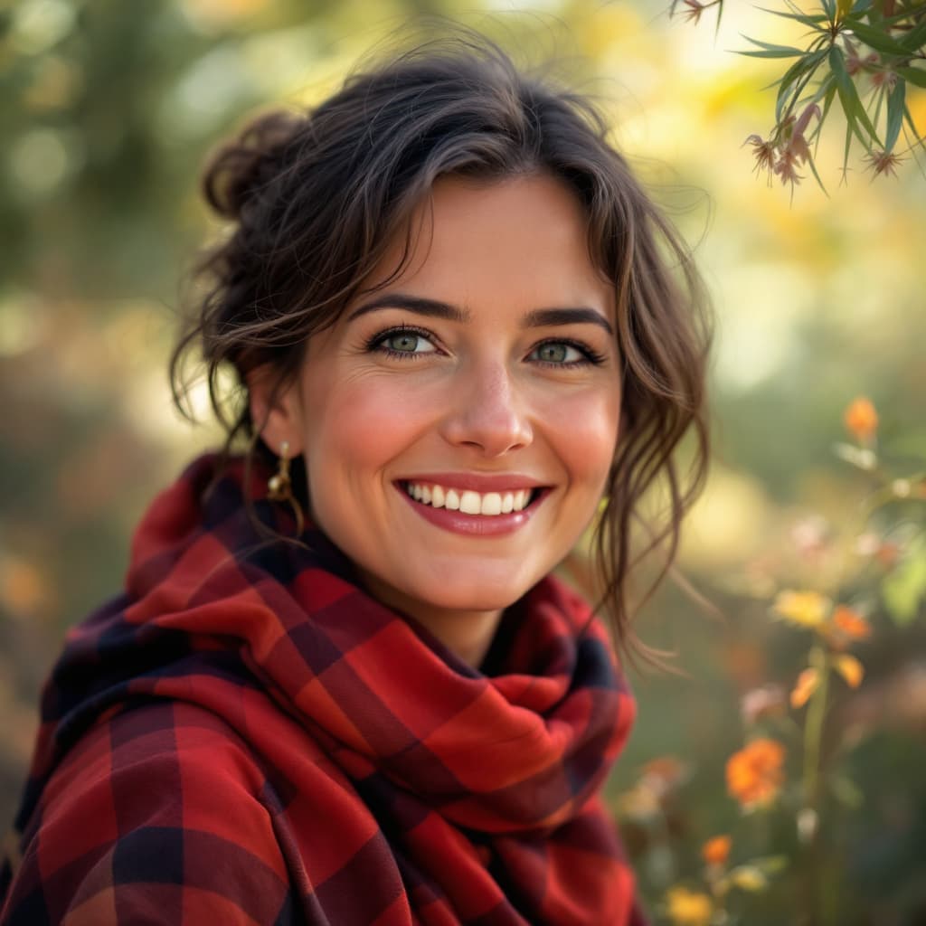 AI generated: a lively lady's portrait
 from the race similar related to the name Sarah Johnson
