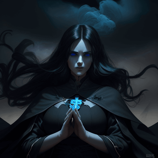 AI generated: (character of video game 1:3)::2 royal, darkness, short windblown hair and cloth, Magic the gatherin...