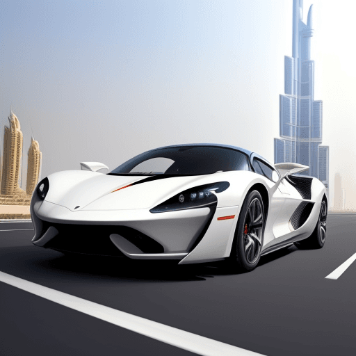 AI generated: big city of the future cars will fly everything will be maximum modern and big in dubai