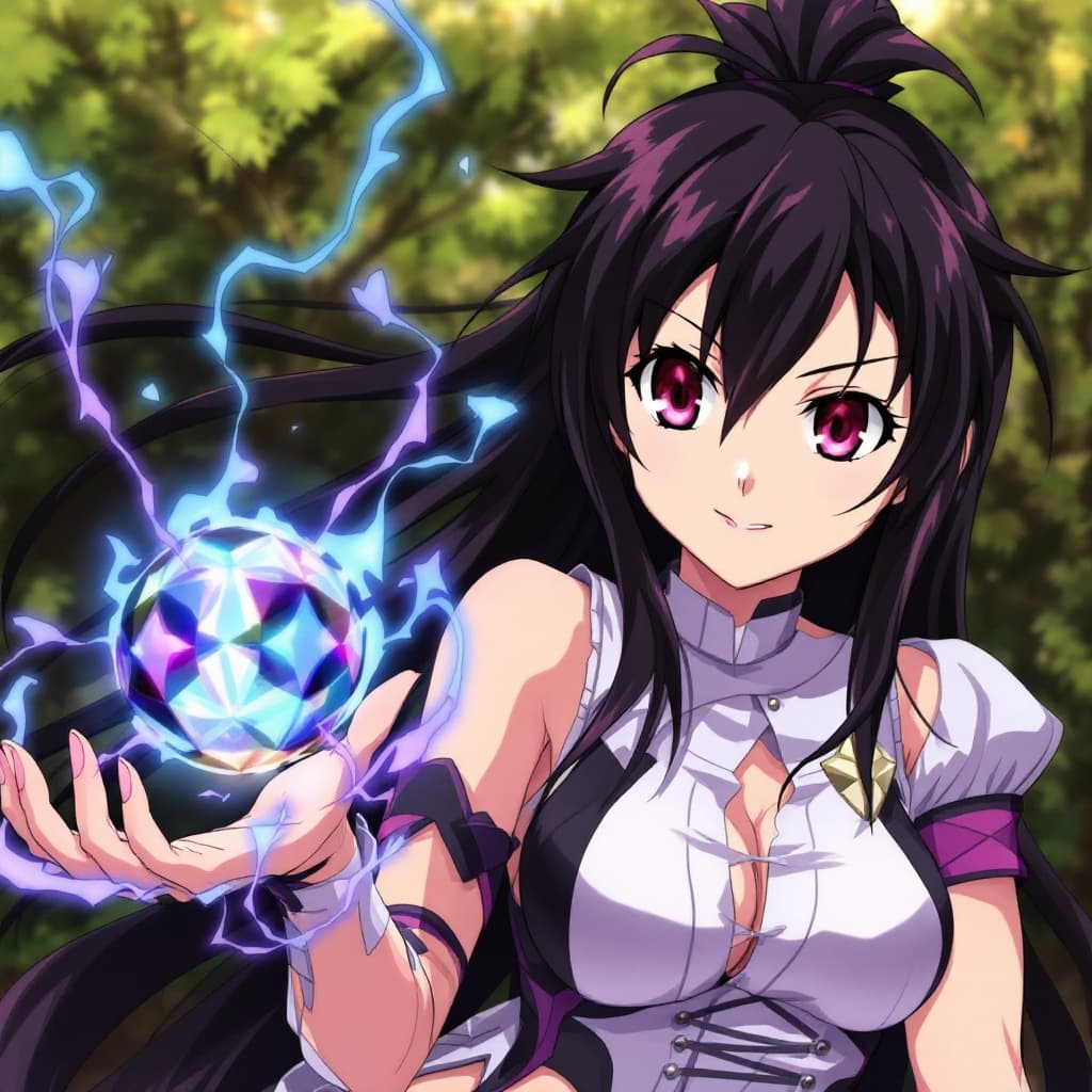 AI generated: Anime, high school dxd, akeno himejima 
