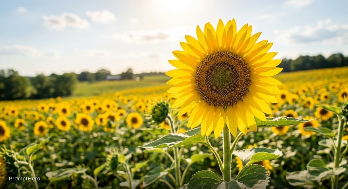 AI generated: sun flower