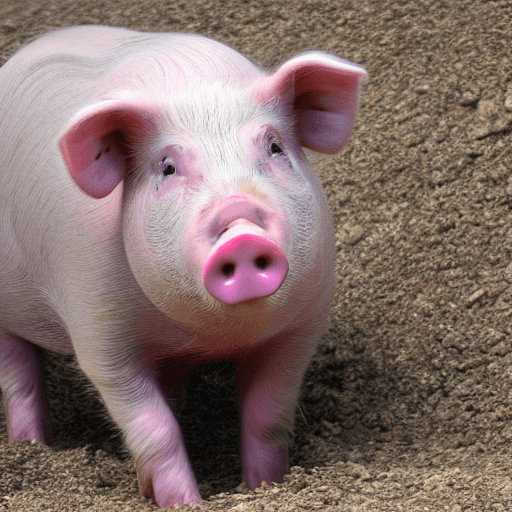 AI generated: high definition pig with beautiful eyes, pig, high quality pig, big blue eyes, pig dancing