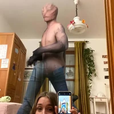 AI generated video: wetting in jeans
