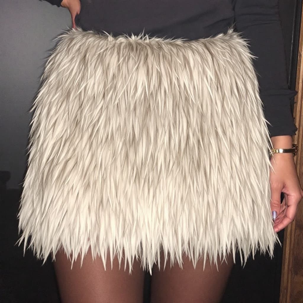 AI generated: Furry up skirt 