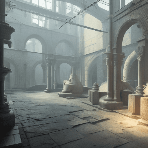 AI generated: 3D Scene, Industrial Revolution medieval, photorealistic, hyperdetailed, studio lighting, octane ren...