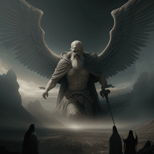 AI generated: The lessons of the book of Enoch in one picture. epic, cinematic, photorealistic, hyper-real, and et...