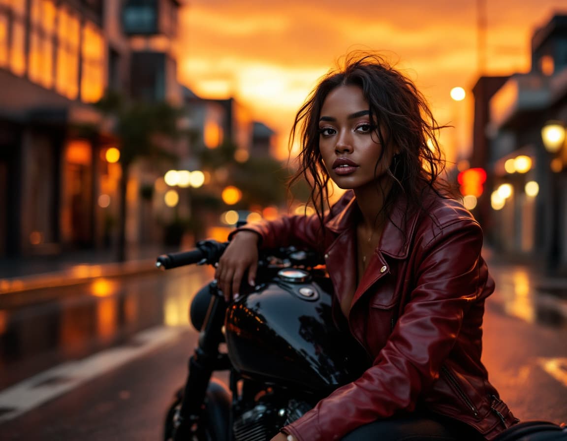 AI generated: A realistic street photography, captured with a Canon EOS 5D Mark IV camera and Canon EF 85mm f/1.4L...