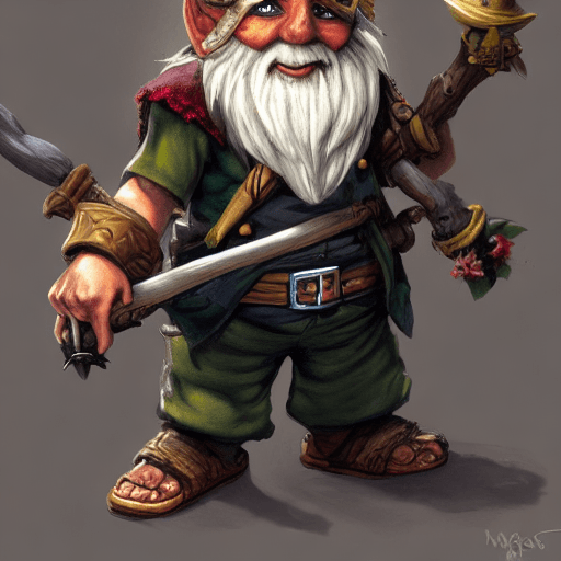 AI generated: Pirate gnome, fantasy, artstation, concept art, highly detailed, illustration