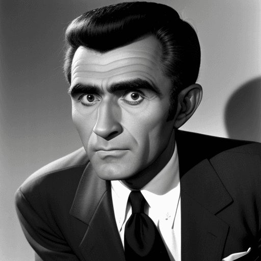 AI generated: Photo of Rod Serling