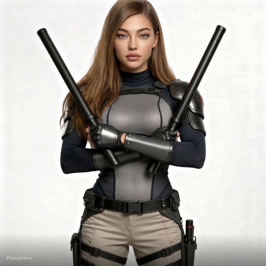AI generated: make her more sexy outfit, and more skin
