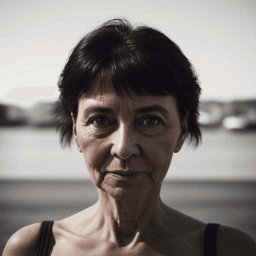 AI generated: shot on iPhone, no filter, 3:4, stylize 150, style raw, woman around 35-45 years
