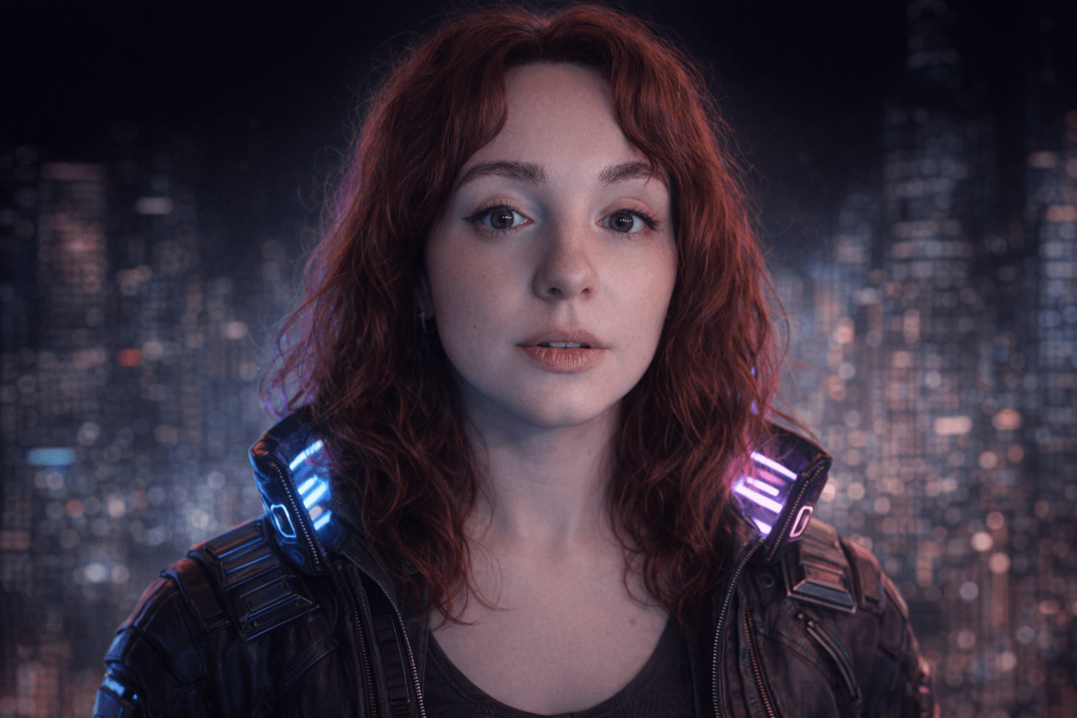 AI generated: Create a single high-quality cyberpunk game character image based strictly on the provided photo ref...