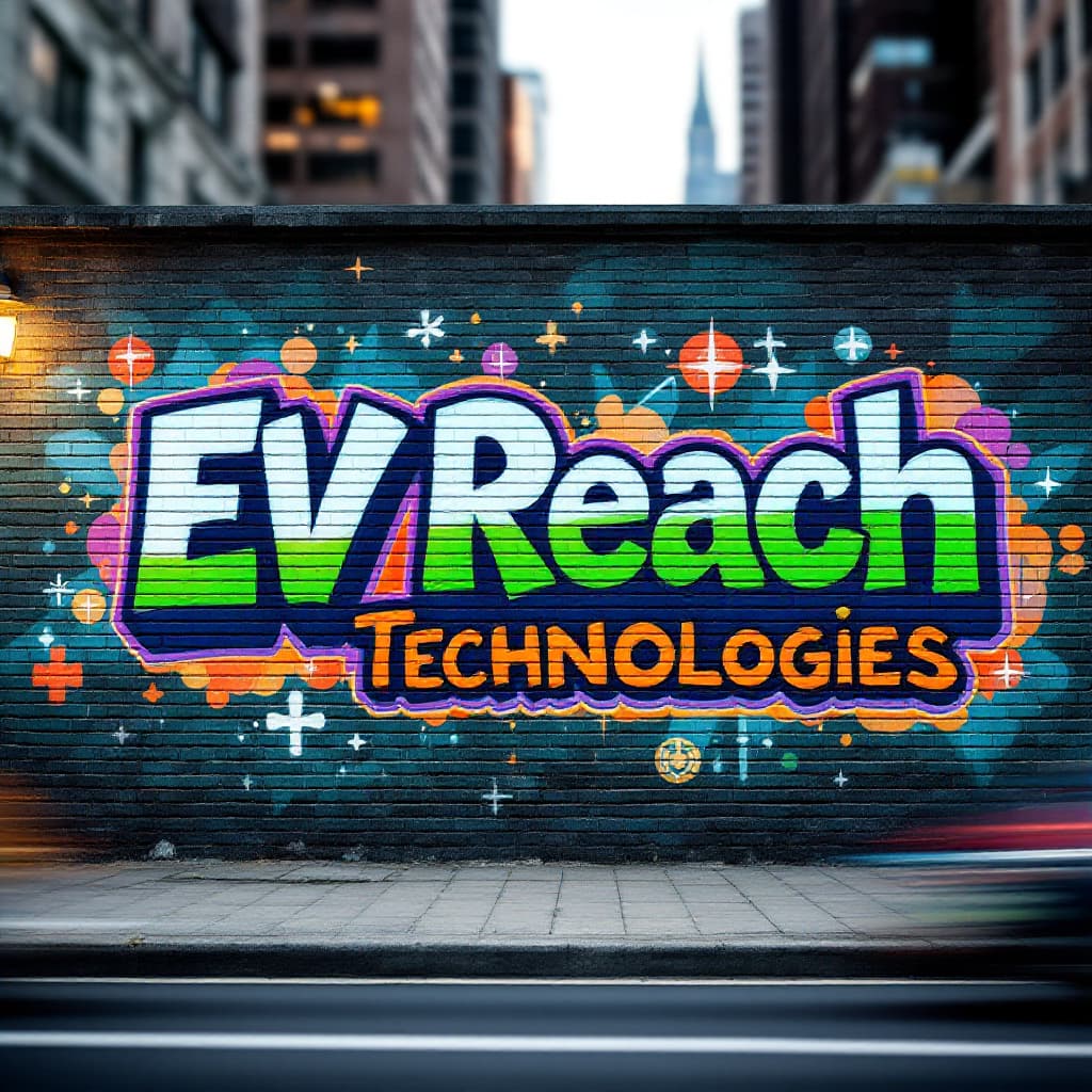 AI generated: Create a vibrant graffiti art on a brick wall in a busy urban environment. The graffiti features two...