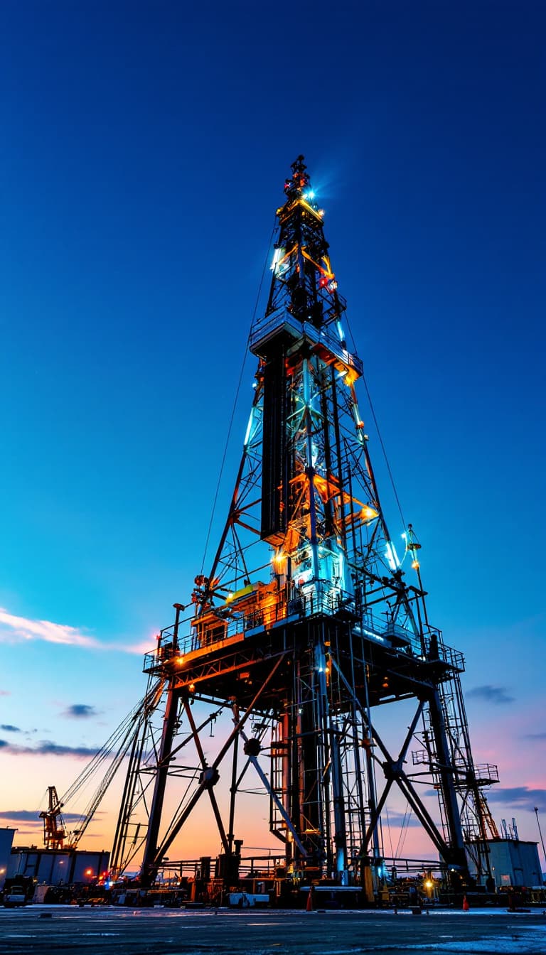 AI generated: oil rig derrick
