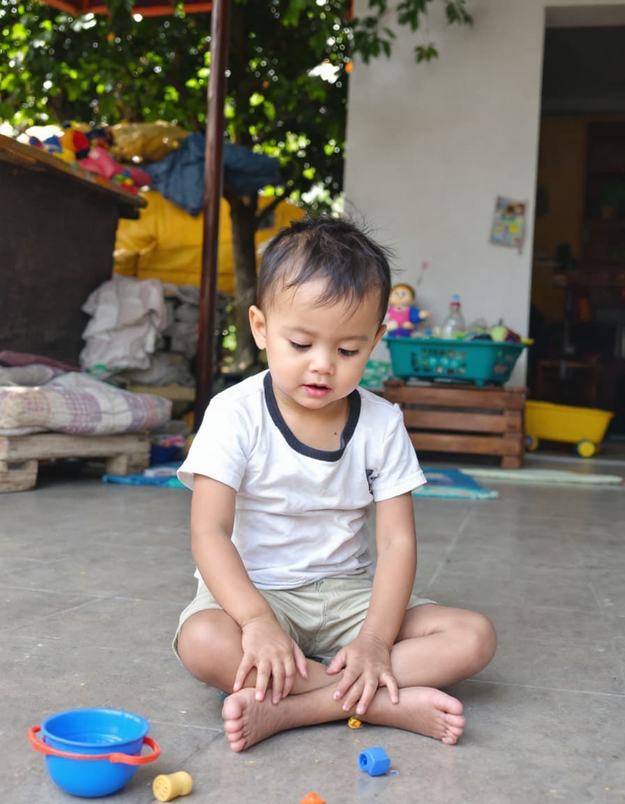 AI generated: child playing
