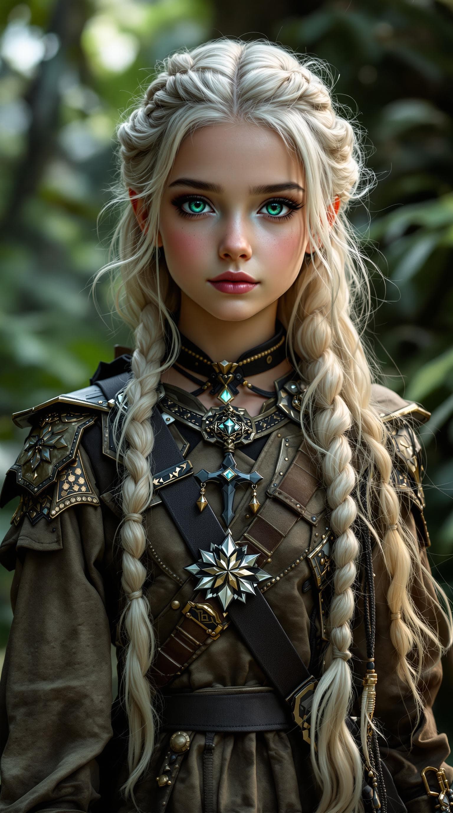 AI generated: a professional photo of a exceptionally of the most beautiful Romanian girl in the world, (age 11), ...