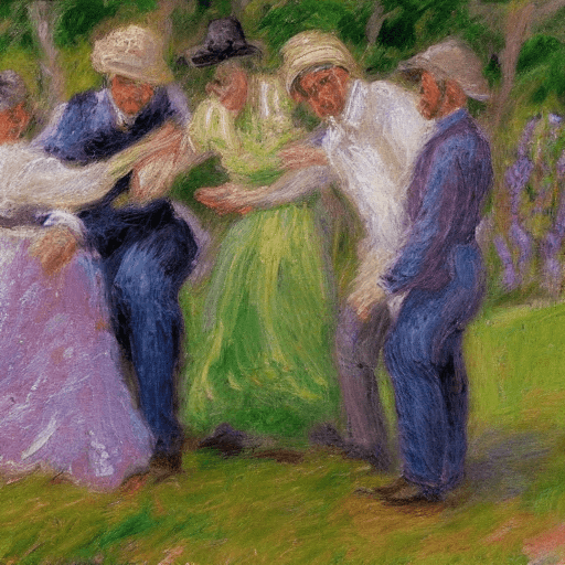 AI generated: An excess of hands, in impressionist style, highly detailed