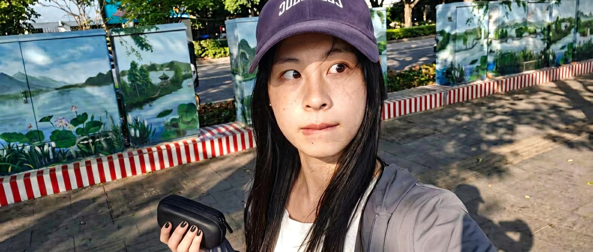 AI generated: cross-eyed,dazed expression,biting lower lip