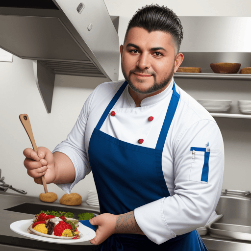 AI generated: chef profesional con los brazos cruzados