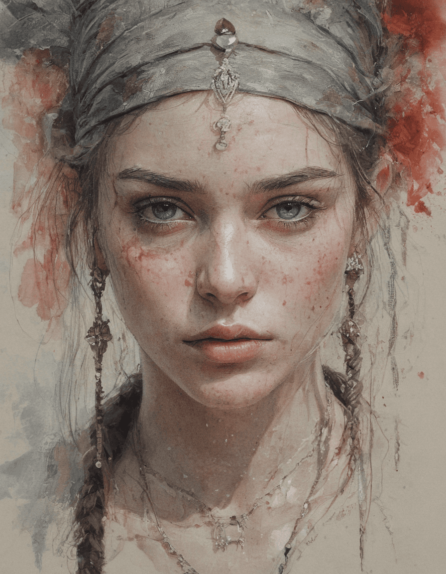 AI generated: cinematic still strong Indian warrior princess| centered| key visual| intricate| highly detailed| br...