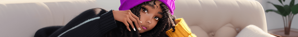 AI generated: anime, <lora:xl_more_art-full_v1:0.7>, 1 beautiful black curly girl, looking at camera, wearing thin...