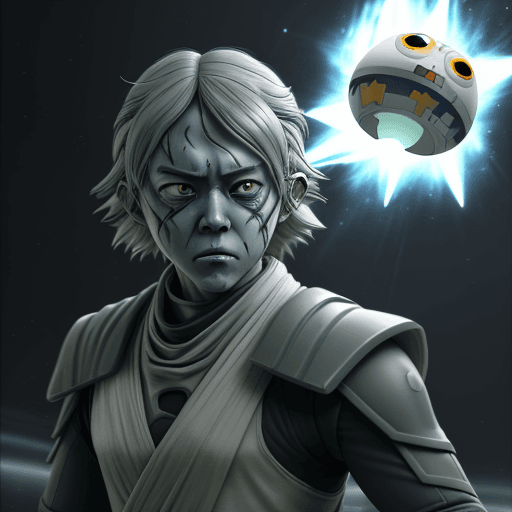 AI generated: Raw photo, photorealistic yet stylized, anime cell shading, [Star Wars: Clone Wars] style, a dramati...
