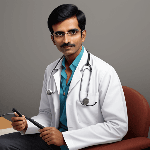 AI generated: Indian doctor with stethoscope