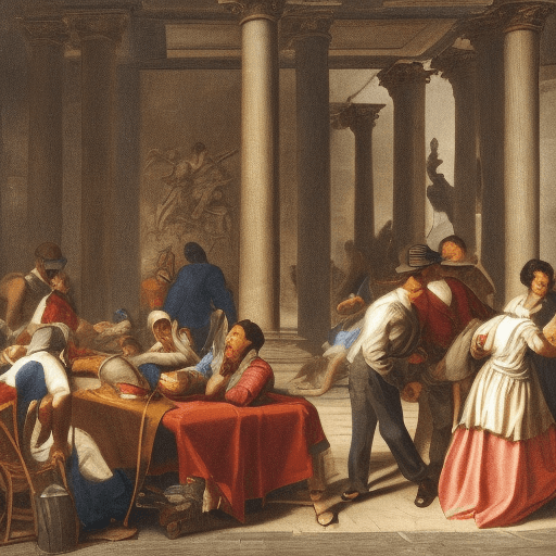 AI generated: An immigrant disturbing people in a place obviously Italy