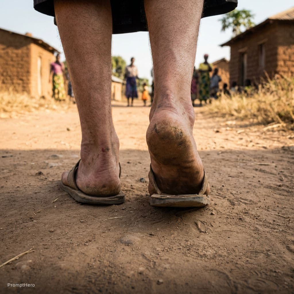 AI generated: Missionary feet