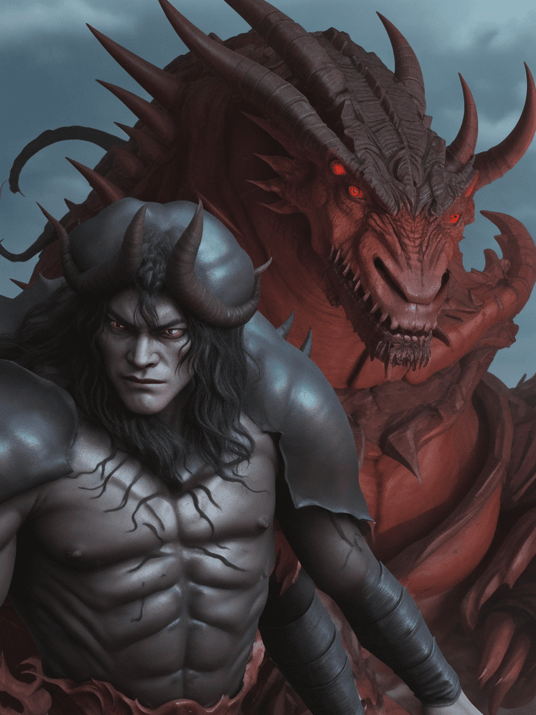 AI generated: crimson zodd from berserk anime