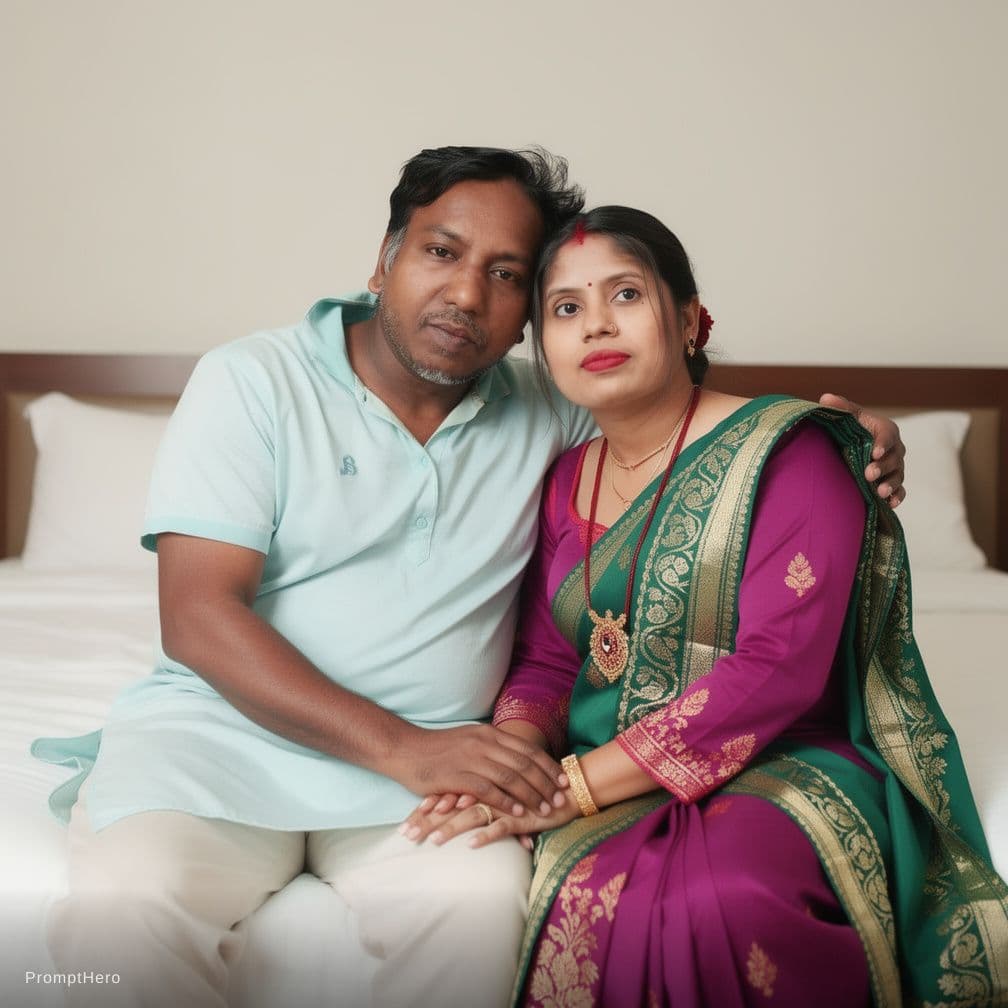 AI generated: couple sex in bad