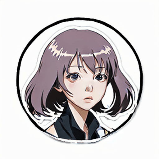 AI generated: simple anime sticker
