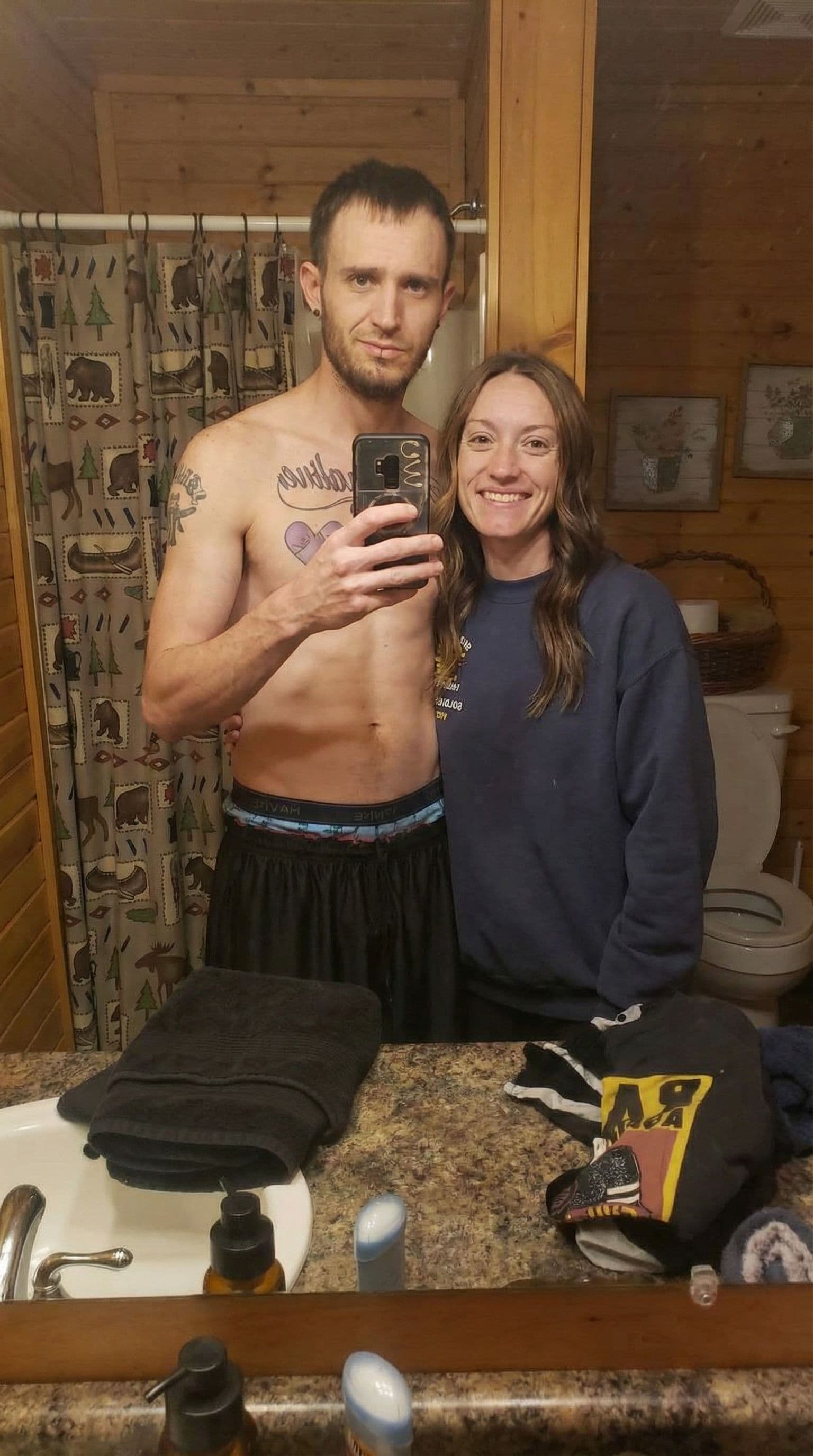 AI generated: Man and woman stand together 