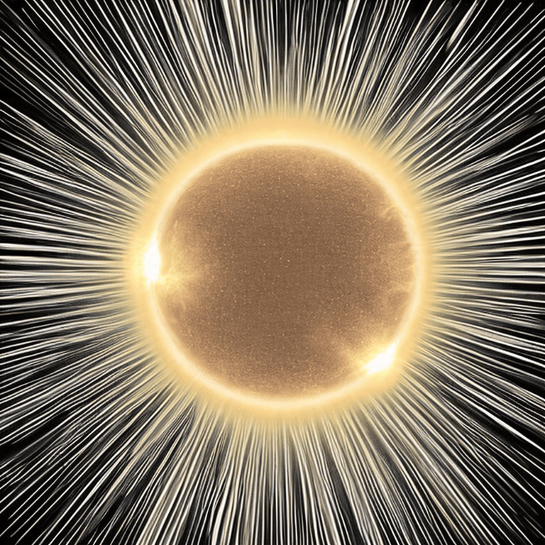 AI generated: realistic sun as a fireball central in picture with transparent backround