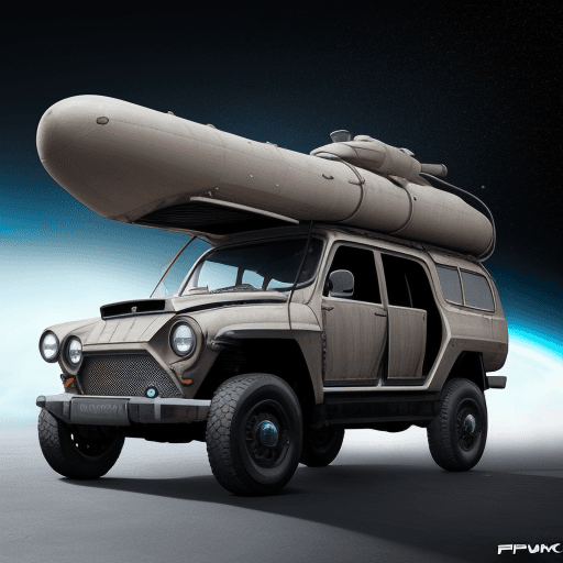 AI generated: vehicule  spaciale 
steam pumk dans l espace 