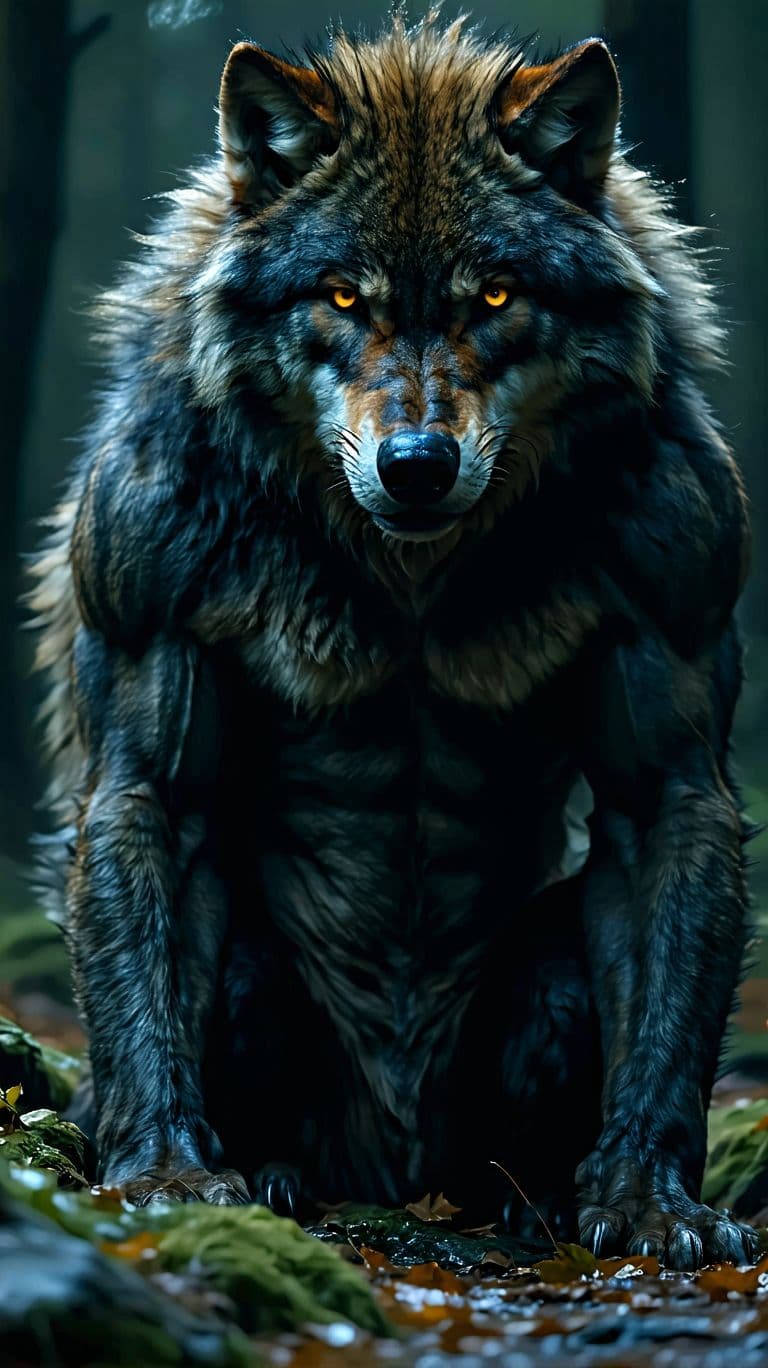 AI generated: werewolf with an erection