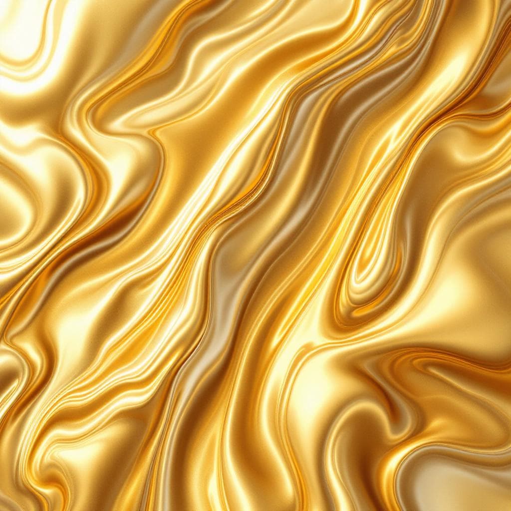 AI generated: SMOOVE GOLD LIQUID, OBERFLÄCHE, LIGHT REFLECTION,
DRAUFSICHT, PATTERN