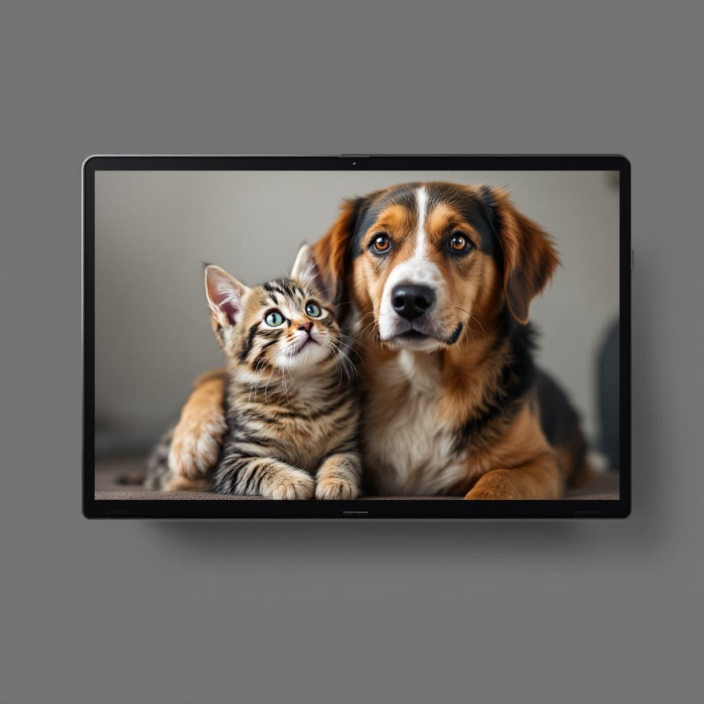 AI generated: web page with cat and dog