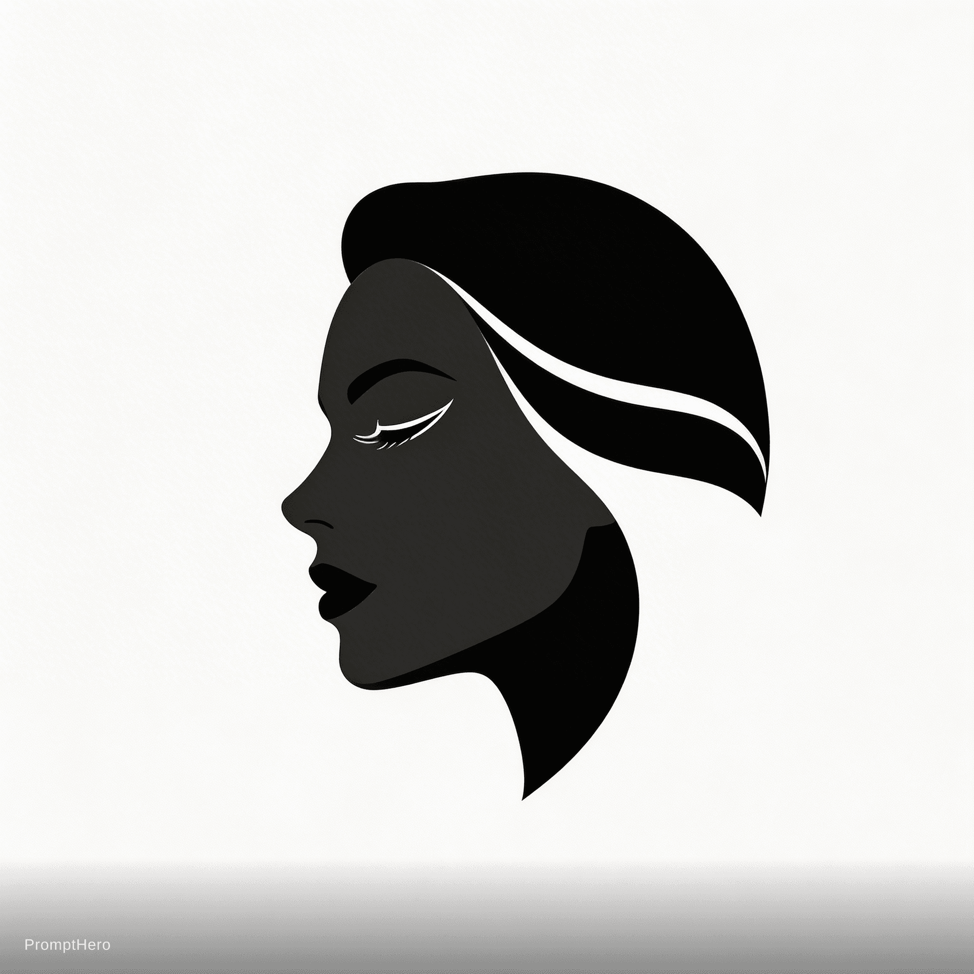 AI generated: Black beauty logo