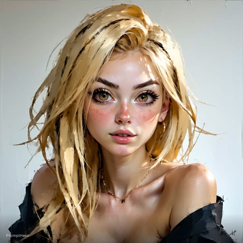 AI generated: tgirl blonde
