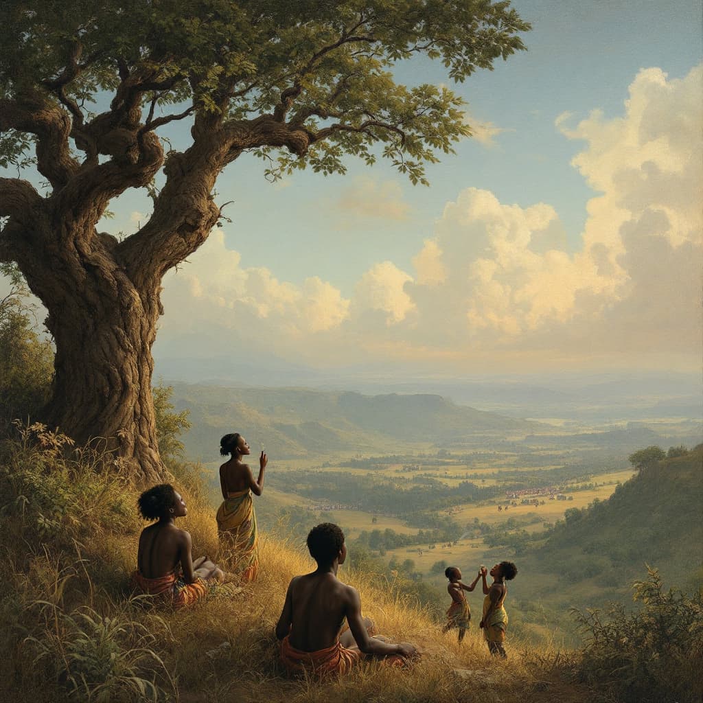 AI generated: enhance this picture with  the style of a Renaissance painting, and hope and resilient for the mbeer...