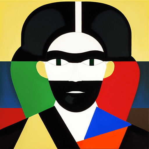 AI generated: Sophisticated, life and vivid Abstract painting in a style of supremacism, Malevich, waving and movi...