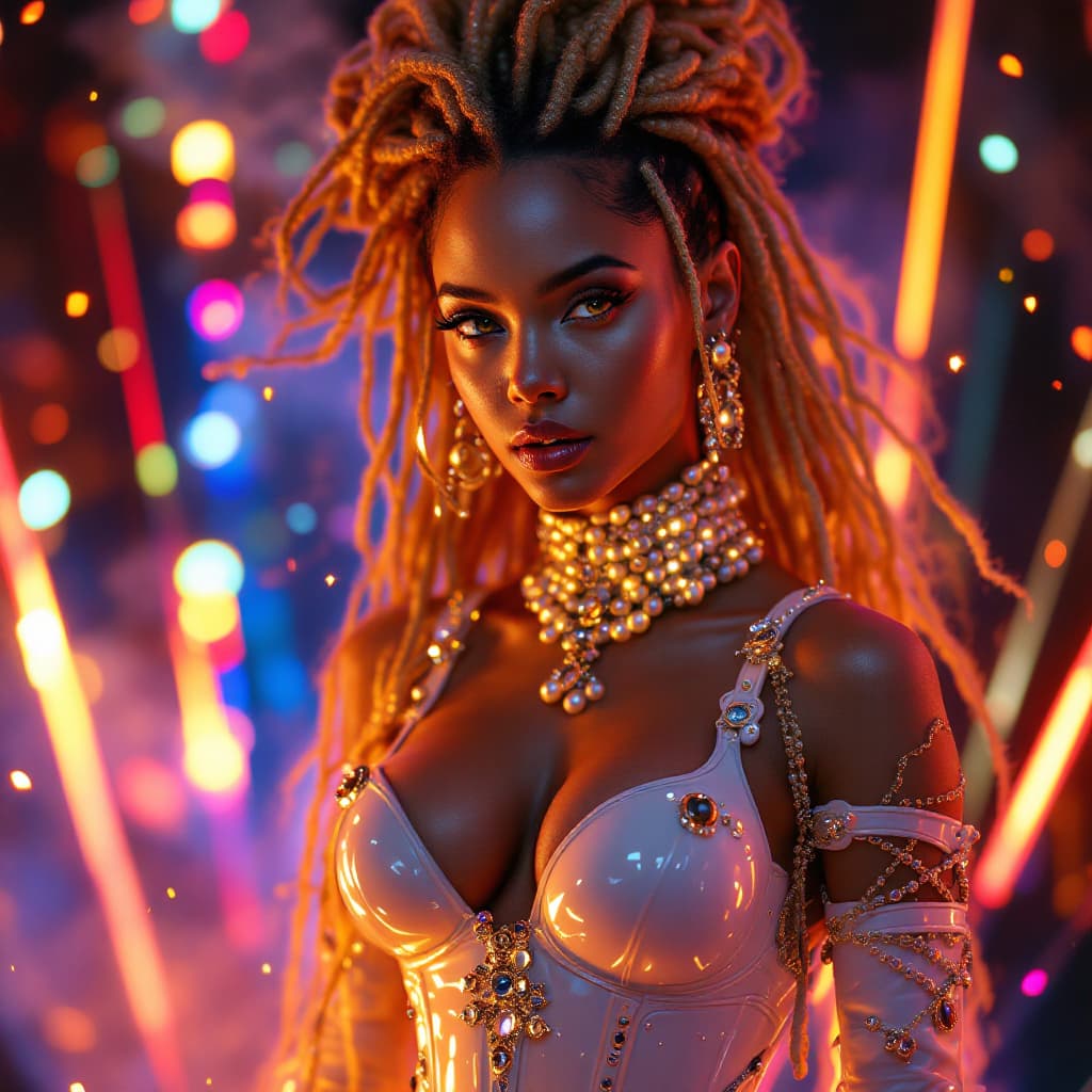 AI generated:  Create a hyper-realistic surreal portrait where reality fractures into beautiful impossibility: a m...