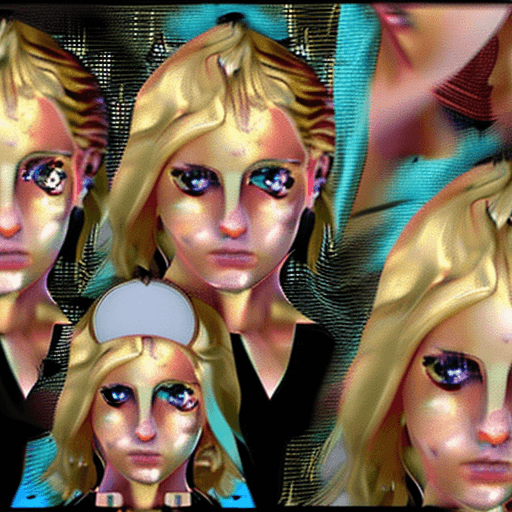 AI generated: (1girl),blond hair, red eyes, normal breats, nude, sex, (vaginal), cum, sweat, (gangbang), multiple ...