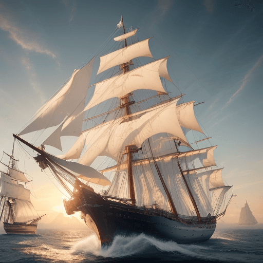 AI generated: Photo of a ultra realistic sailing ship, dramatic light, pale sunrise, cinematic lightinCrie a image...