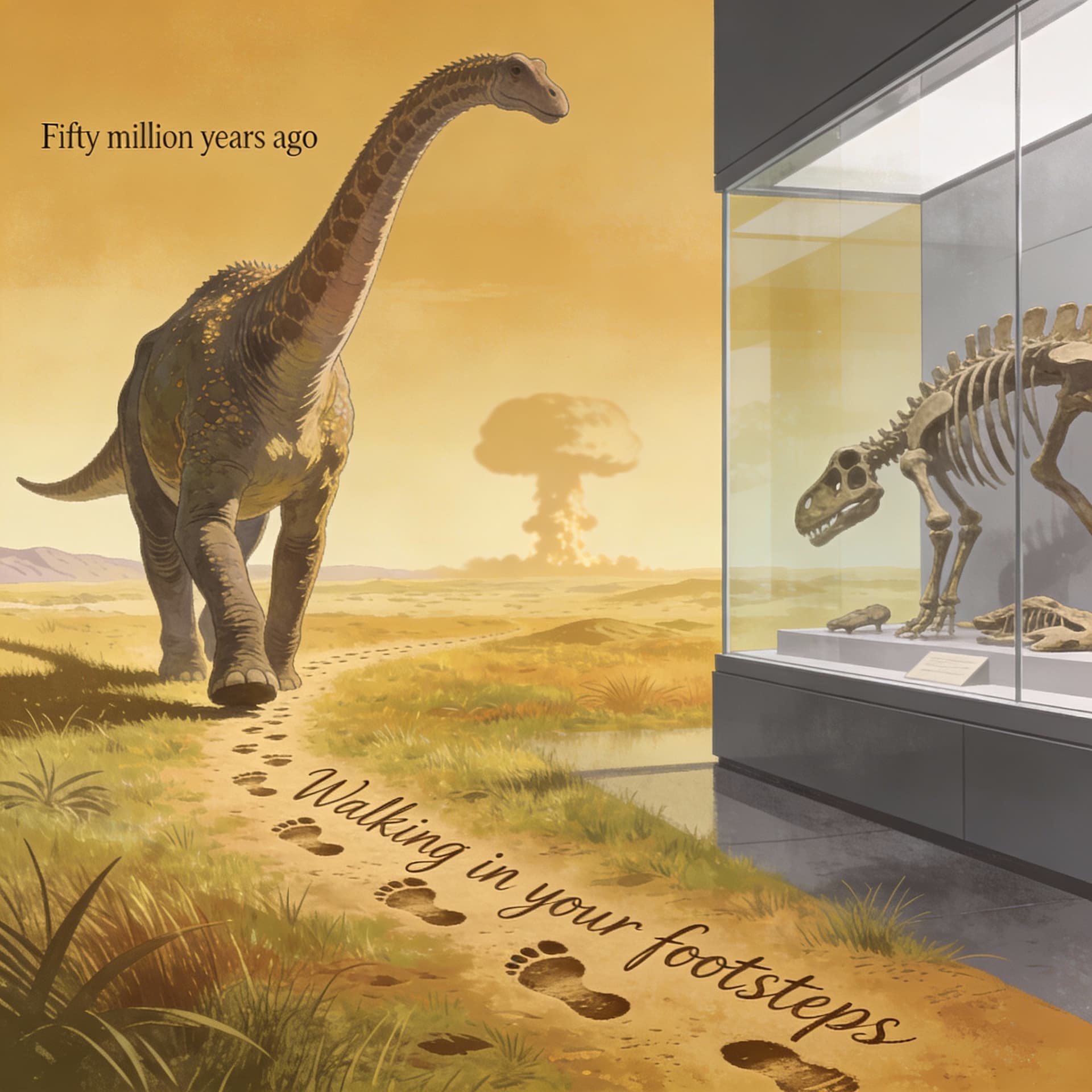 AI generated: Fifty million years ago
You walked upon the planet so
Lord of all that you could see
Just a little b...