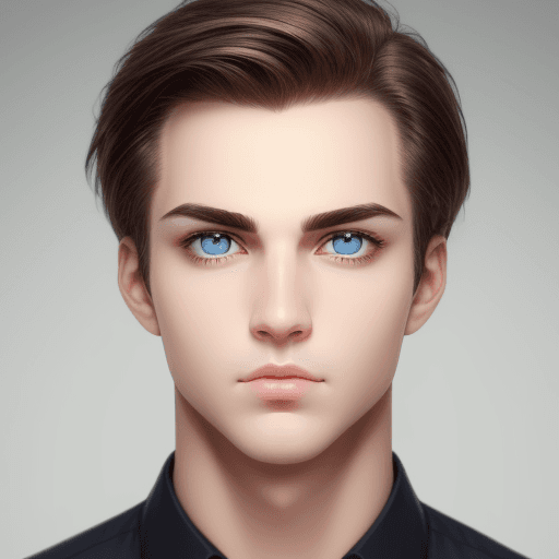 AI generated: USA guy ,Symmetric and alert, eyes are essential cosmetic features of a good looking face.